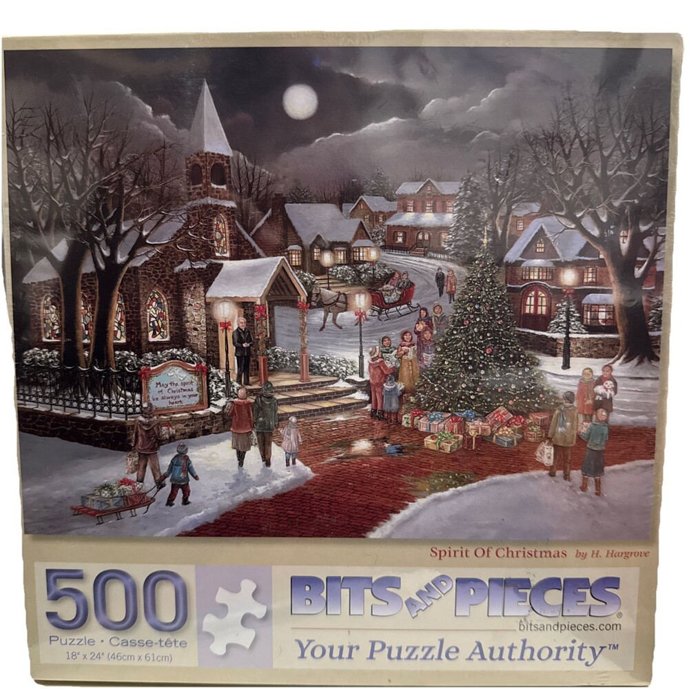 Bits and Pieces 500 Piece "Spirit of Christmas" Jigsaw Puzzle Sealed